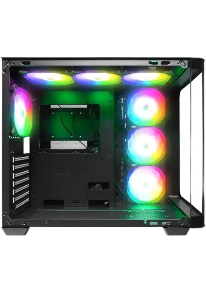 Rampage LOOPY Kumandalı ATX Mid-T Gaming Kasa - Siyah