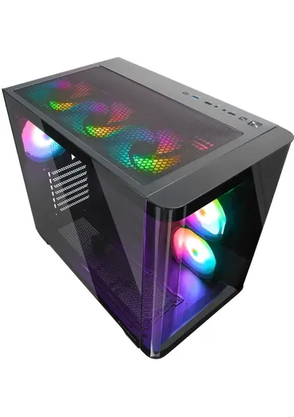 Rampage LOOPY Kumandalı ATX Mid-T Gaming Kasa - Siyah