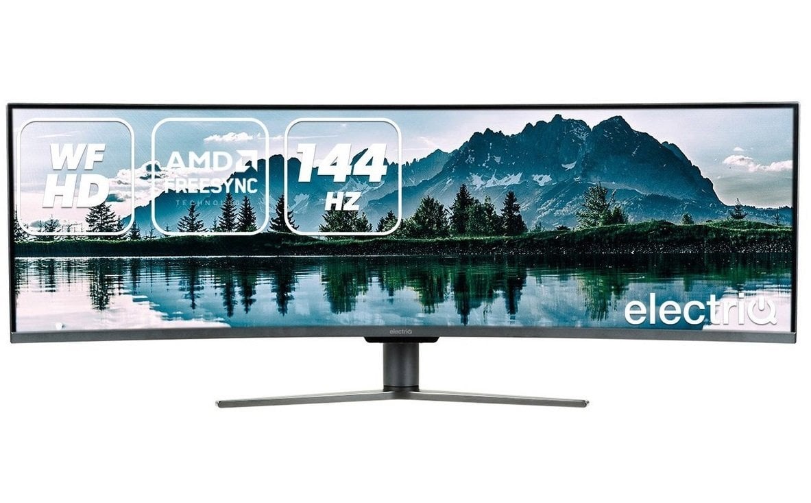 electriQ 49\'\' QLED FHD 144Hz Super UltraWide Curved Monitor