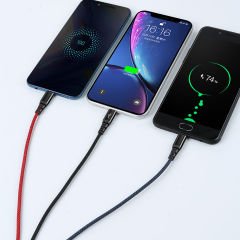 Mcdodo 2.4A 3 in 1 Lightning/Micro USB/Type-C Şarj Kablosu 1.2m - CA-6220