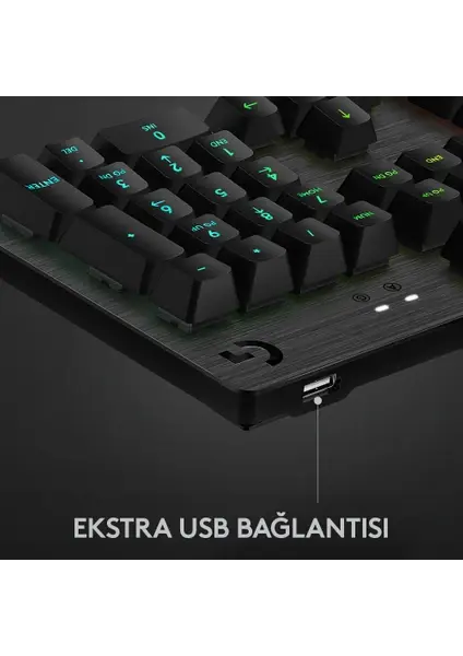 Logitech G512 Carbon RGB Tactile Switch Kablolu Mekanik Gaming Klavye - Siyah