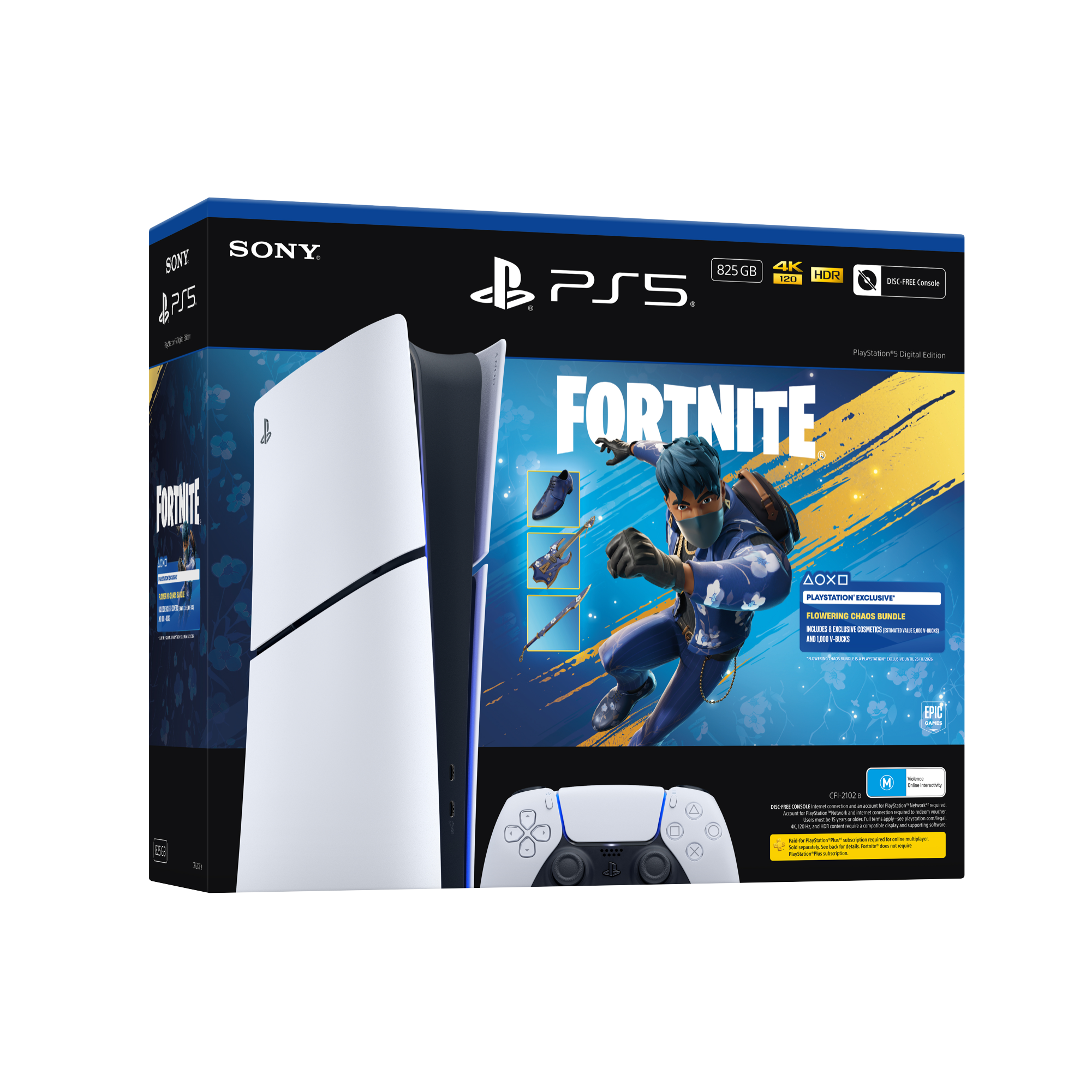 Sony PlayStation 5 - Console Slim Digital Edition - Fortnite Bundle