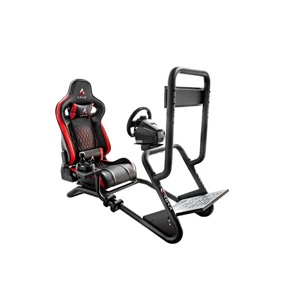 Adax Race X Max Racing Cockpit - Kırmızı/Siyah