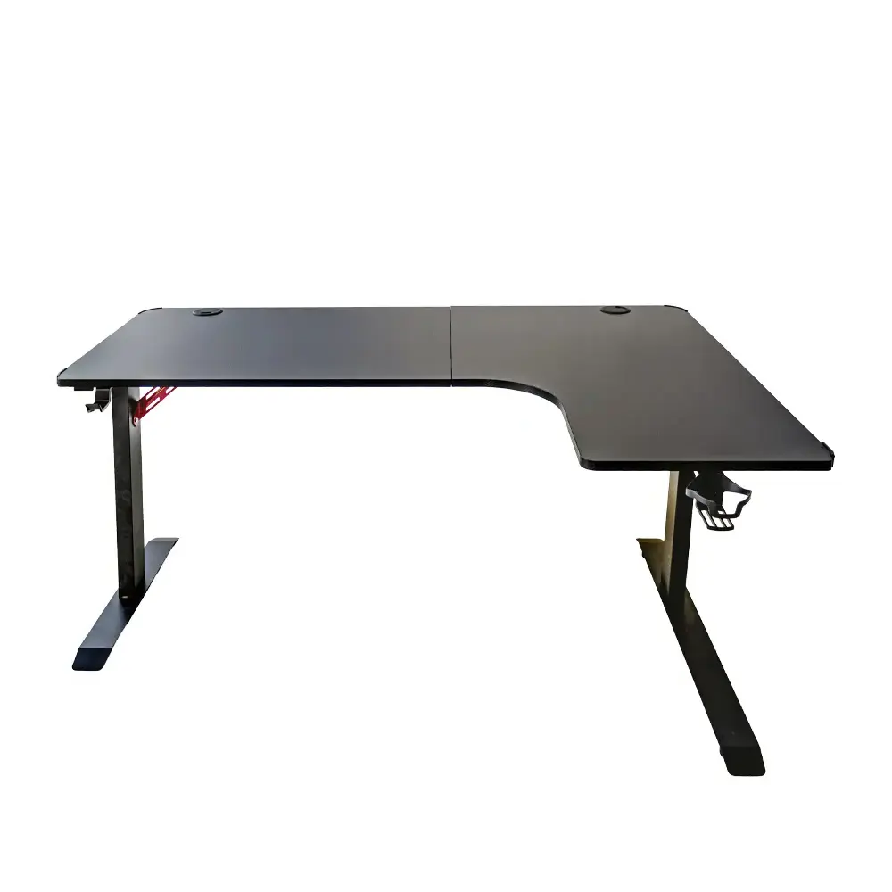 Adax EDGE 140cm Oyuncu & Ofis Masası ( L-R ) - Black