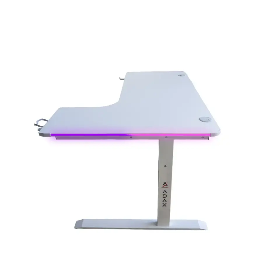 Adax EDGE Max 140cm Oyuncu Masası ( L-L ) - White
