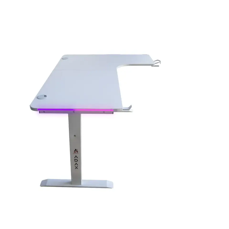 Adax EDGE Max 140cm Oyuncu Masası ( L-L ) - White