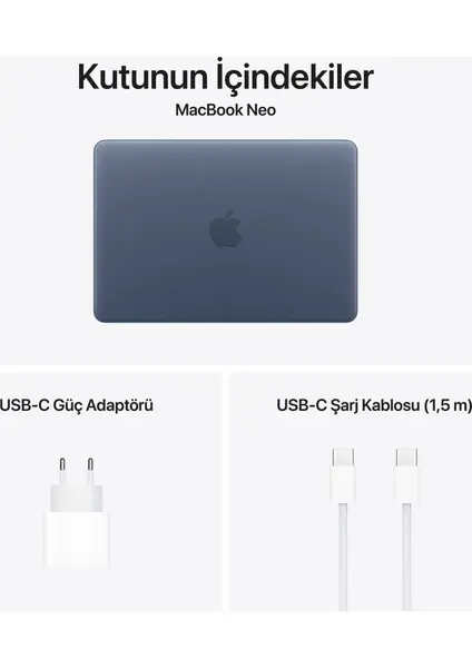Apple MacBook Neo 13'' A18 Pro 8GB RAM 256GB SSD – Indigo