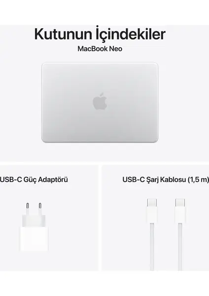 Apple MacBook Neo 13'' A18 Pro 8GB RAM 256GB SSD – Silver
