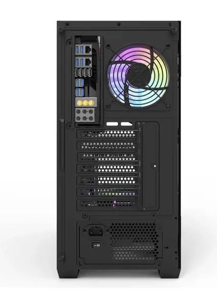 AIGO DS900 Siyah 1000W 80+ Bronze ARGB Mid Tower Kasa