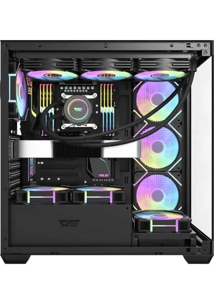 AIGO DS900 Siyah 1000W 80+ Bronze ARGB Mid Tower Kasa