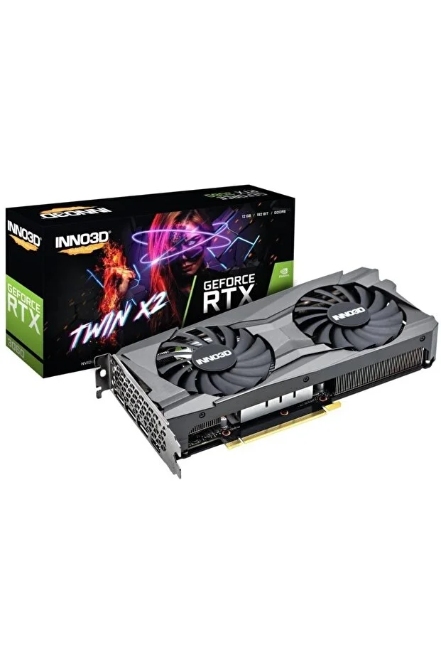 Inno3D RTX 3060 Twin X2 LHR 192Bit GDDR6 12GB Ekran Kartı