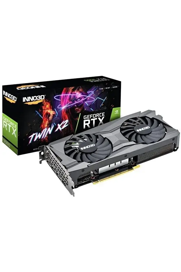Inno3D RTX 3060 Twin X2 LHR 192Bit GDDR6 12GB Ekran Kartı