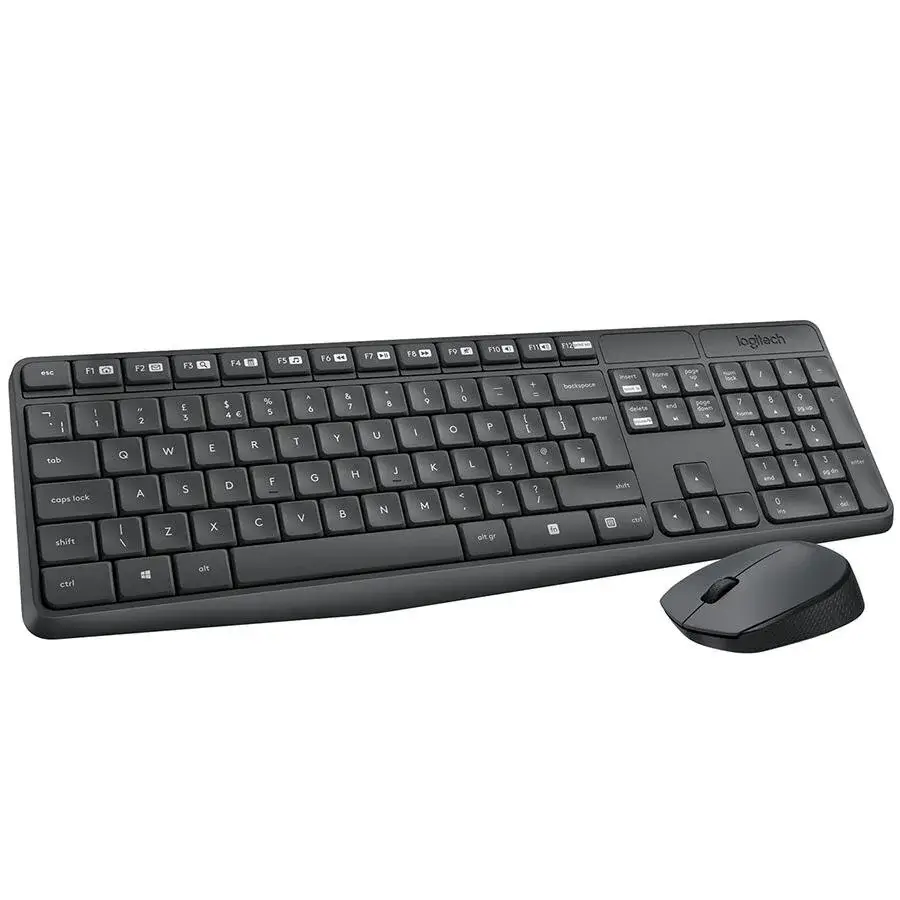 Logitech MK235 Kablosuz Klavye Mouse Seti - Siyah
