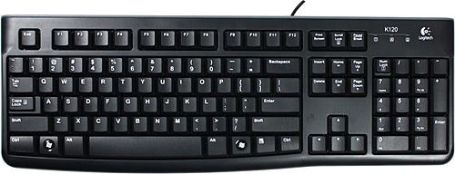 Logitech K120 Kablolu Klavye - Siyah