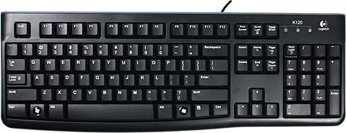 Logitech K120 Kablolu Klavye - Siyah