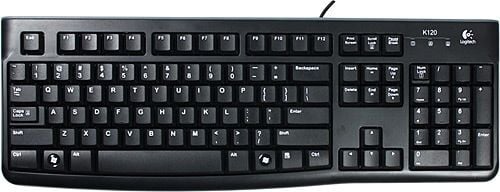 Logitech K120 Kablolu Klavye - Siyah