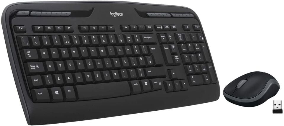 Logitech MK330 Klavye Mouse Set Kablosuz - Siyah