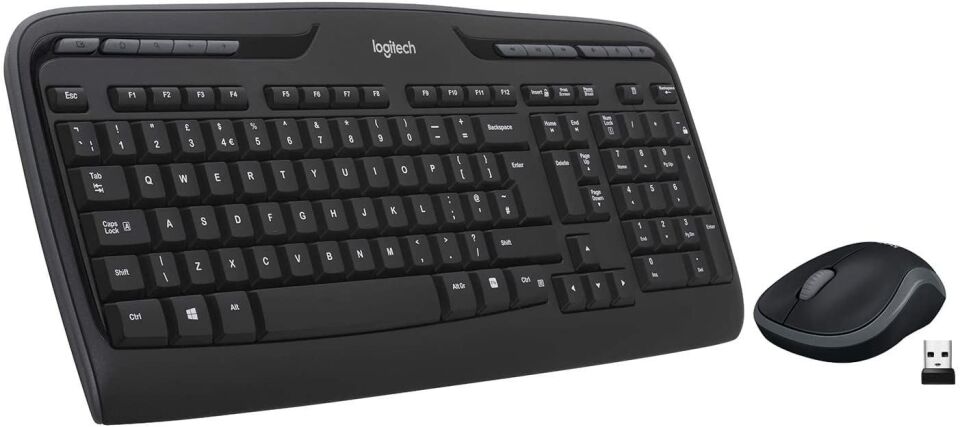 Logitech MK330 Klavye Mouse Set Kablosuz - Siyah