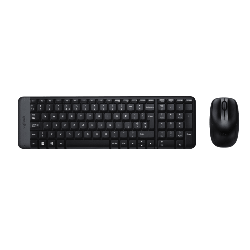 Logitech MK220 Kablosuz Klavye Mouse - Siyah