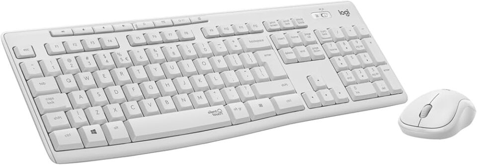 Logitech MK295 Kablosuz Klavye Mouse Set - Beyaz