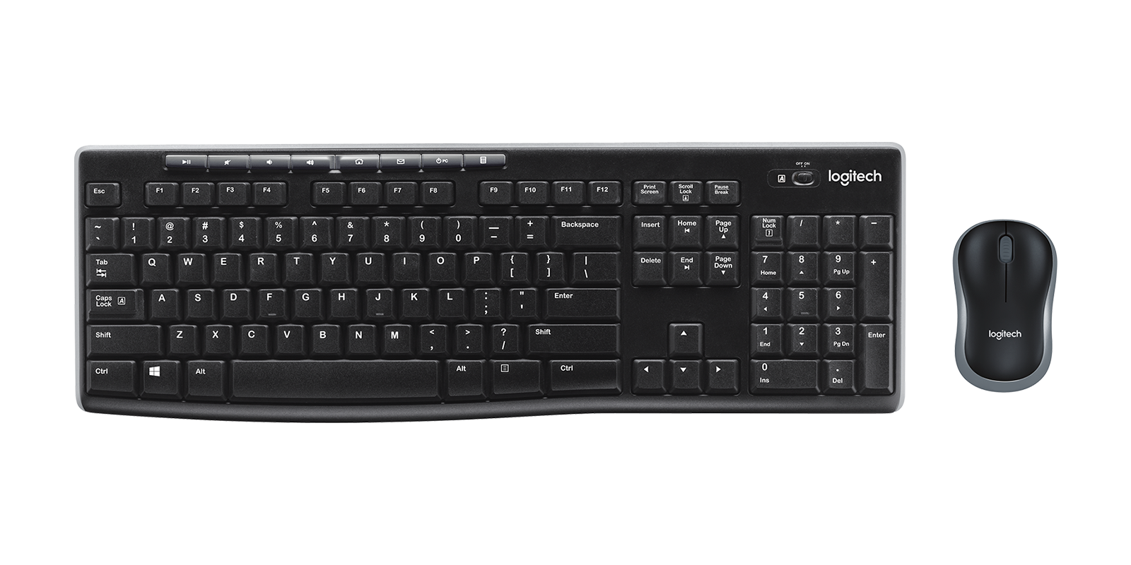 Logitech MK270 Kablosuz Klavye Mouse - Siyah