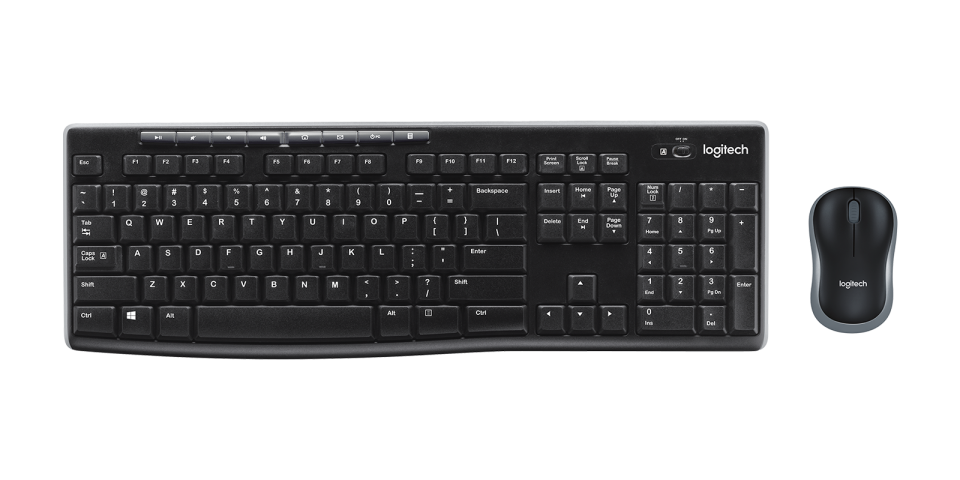 Logitech MK270 Kablosuz Klavye Mouse - Siyah