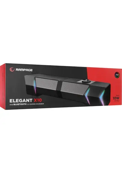 Rampage Elegant X10 RGB Işıklı Multimedia Gaming Oyuncu Speaker