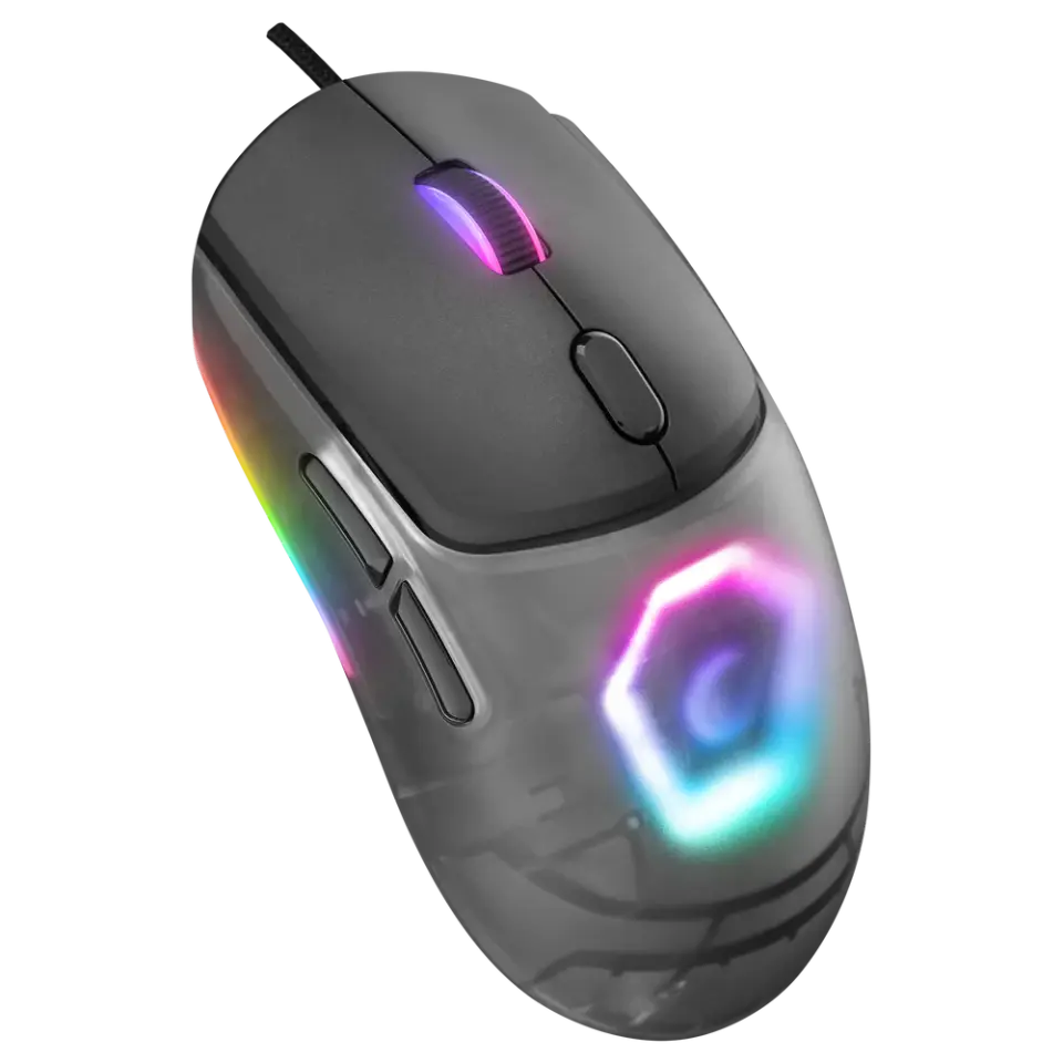 Rampage Hyalo M1 RGB Gaming Oyuncu Mouse - Siyah