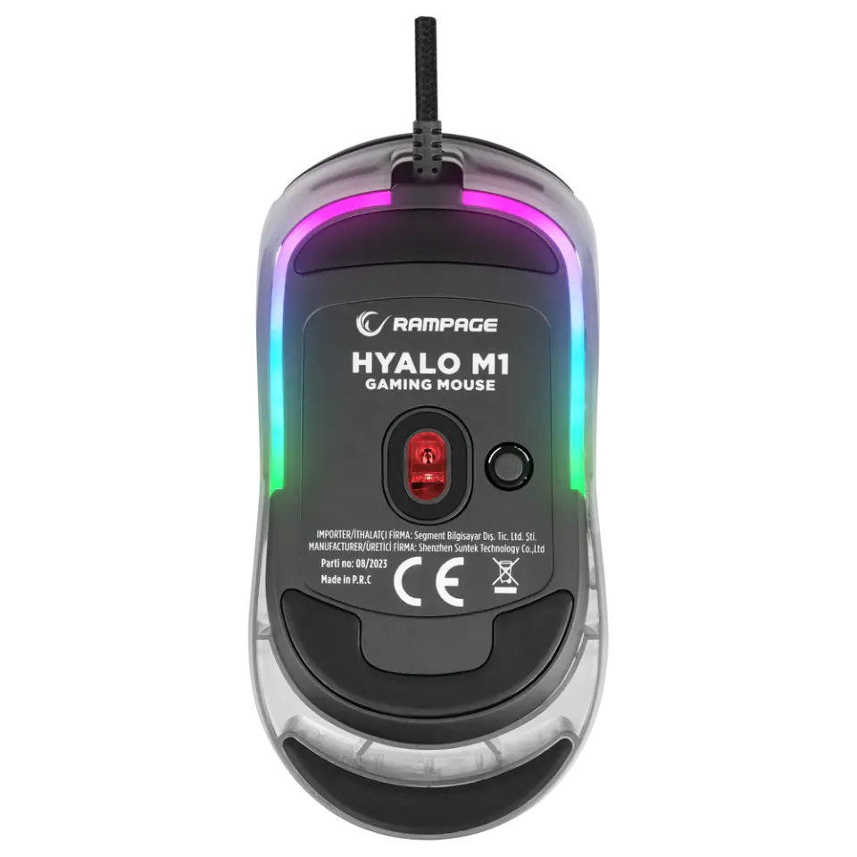 Rampage Hyalo M1 RGB Gaming Oyuncu Mouse - Siyah