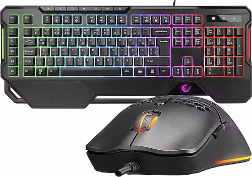 Rampage ELEMENTAL RGB Oyuncu Multimedia Klavye ve Mouse Gaming Set