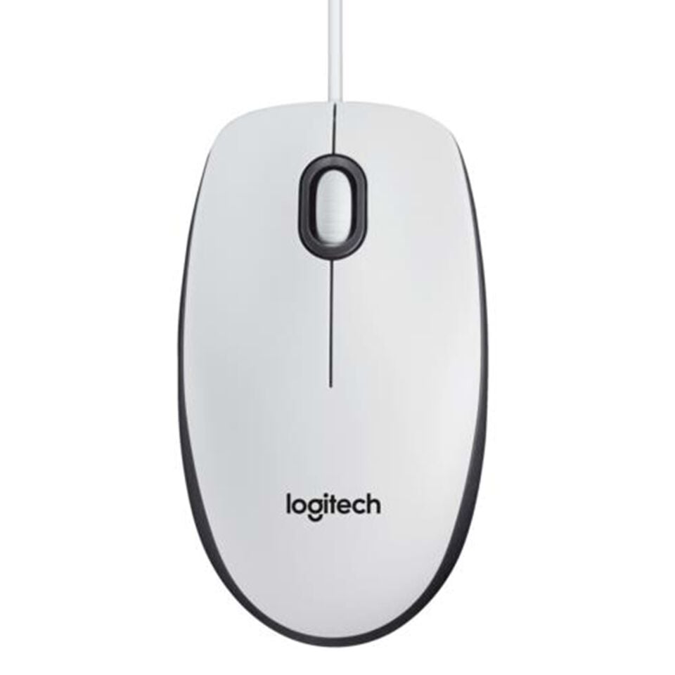 Logitech M100 Usb Kablolu Mouse - Beyaz