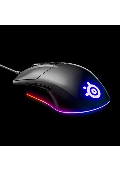 SteelSeries Rival 3 RGB Kablolu Gaming Mouse - Siyah