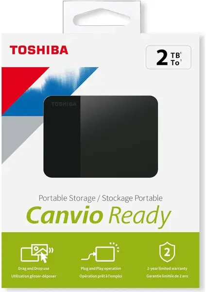 Toshiba Canvio Ready USB 3.2 2.5'' 2 TB Harici Harddisk