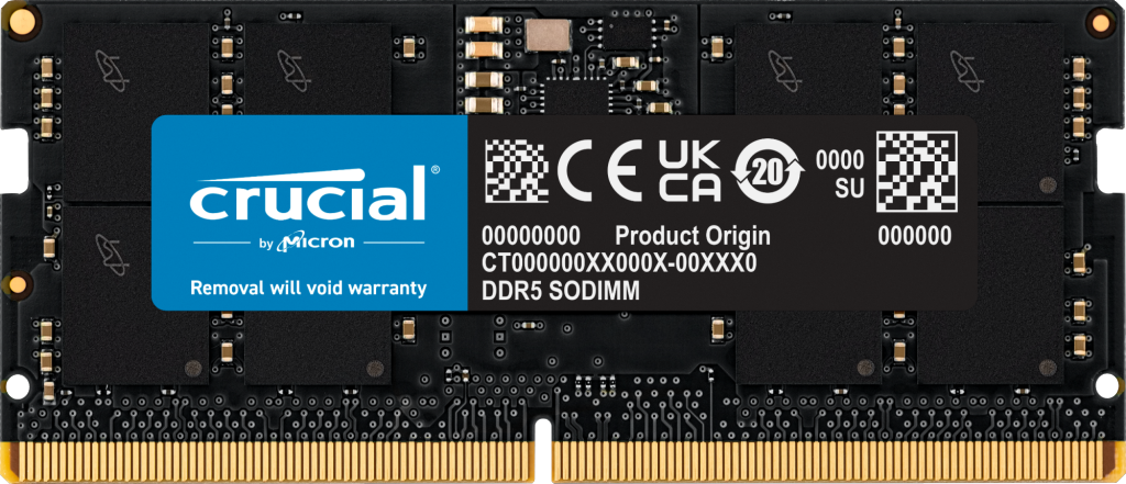 Crucial 16GB 5600 Mhz CL46 DDR5 Notebook Ram - CT16G56C46S5