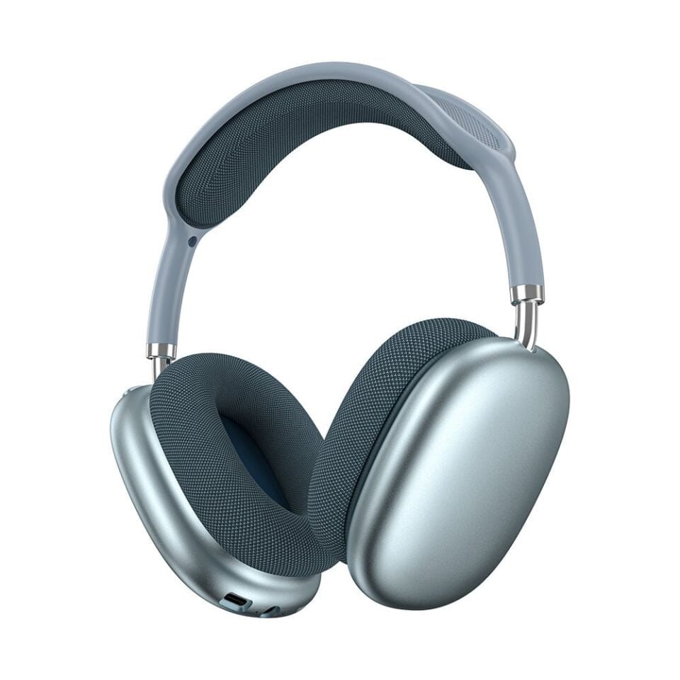 Wiwu Airbuds Max Kulak Üstü Bluetooth Kulaklık - Mavi