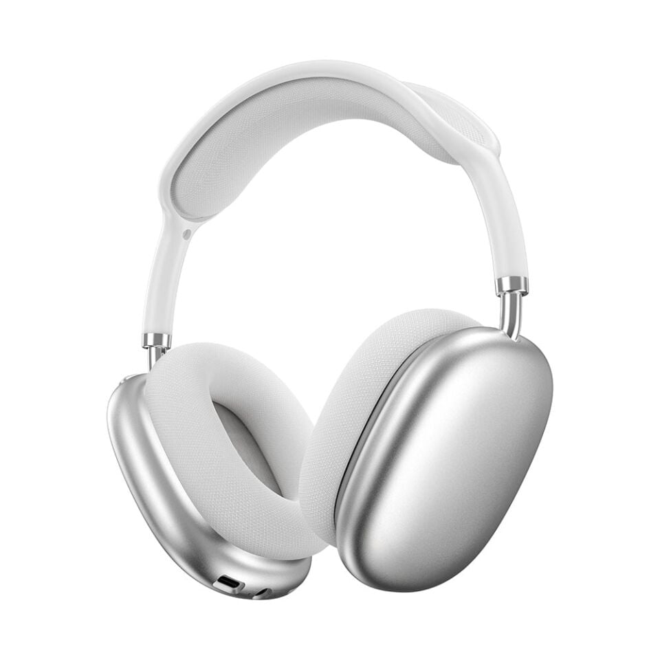 Wiwu Airbuds Max Kulak Üstü Bluetooth Kulaklık - Silver