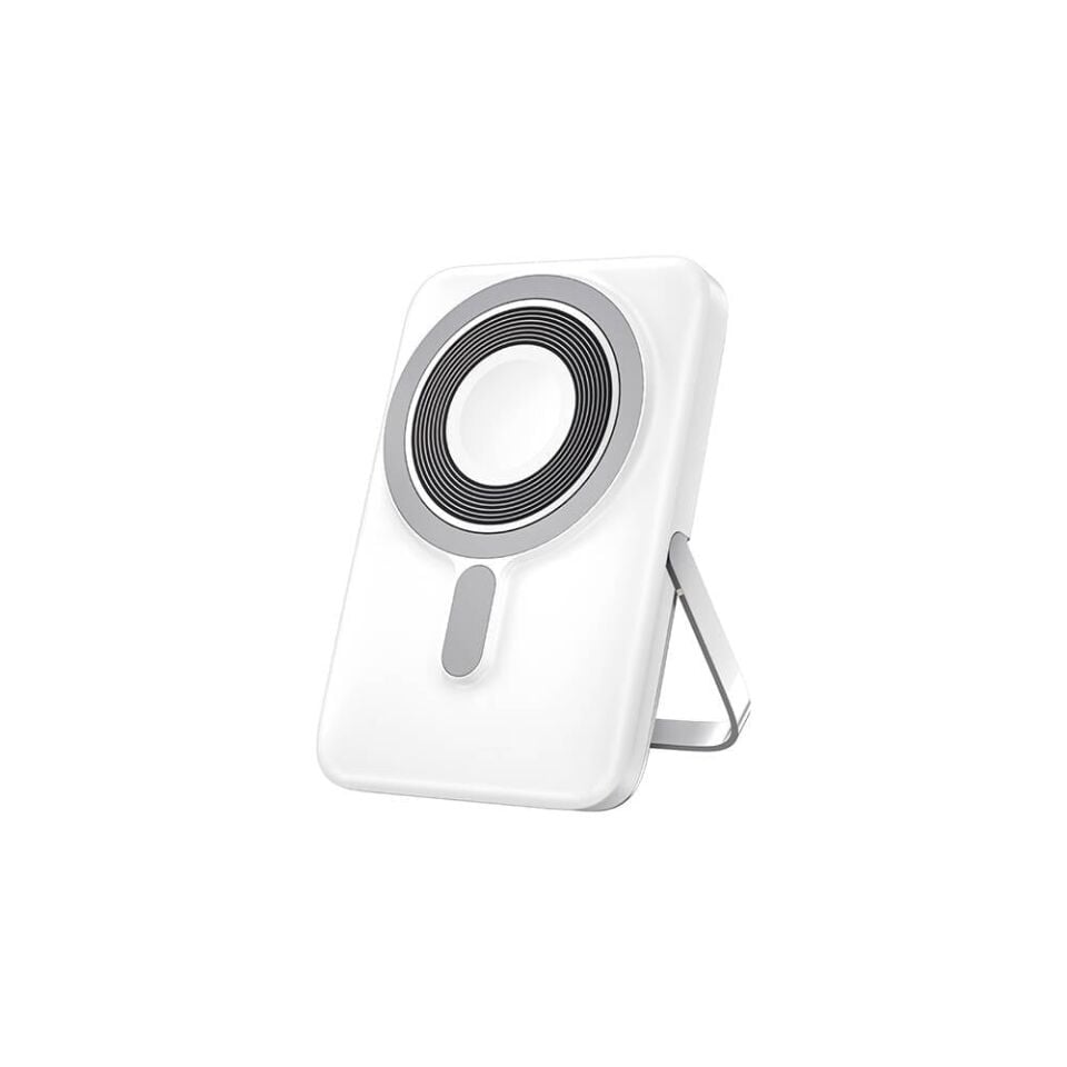 Wiwu Elite 10000mAh Led Ekranlı Magsafe Powerbank - White