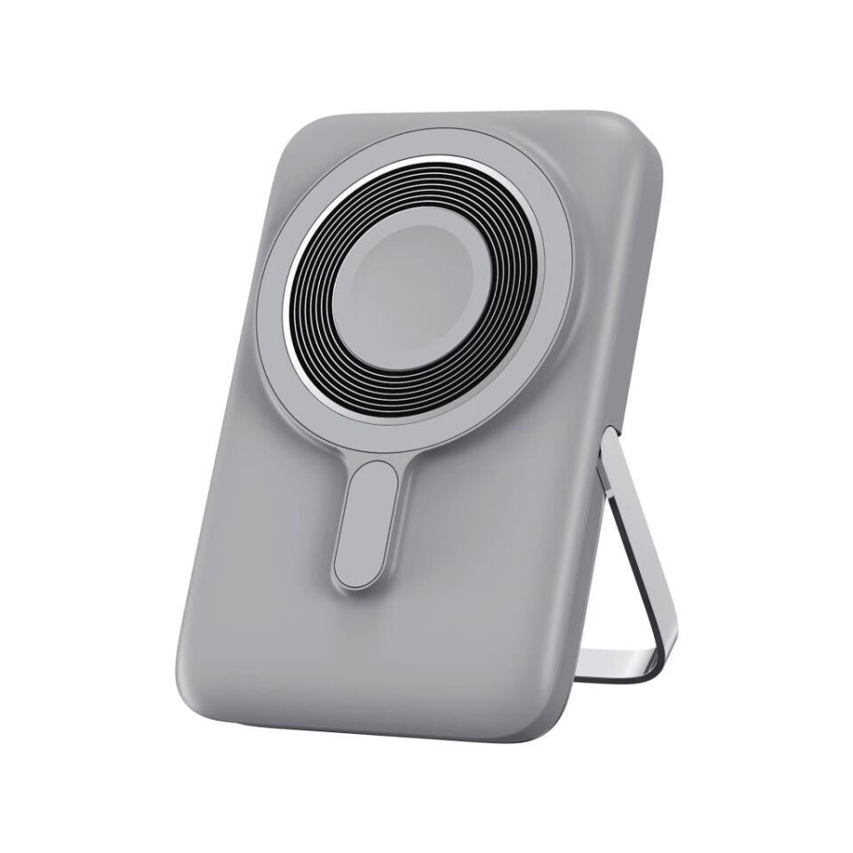 Wiwu Elite 10000mAh Led Ekranlı Magsafe Powerbank - Grey