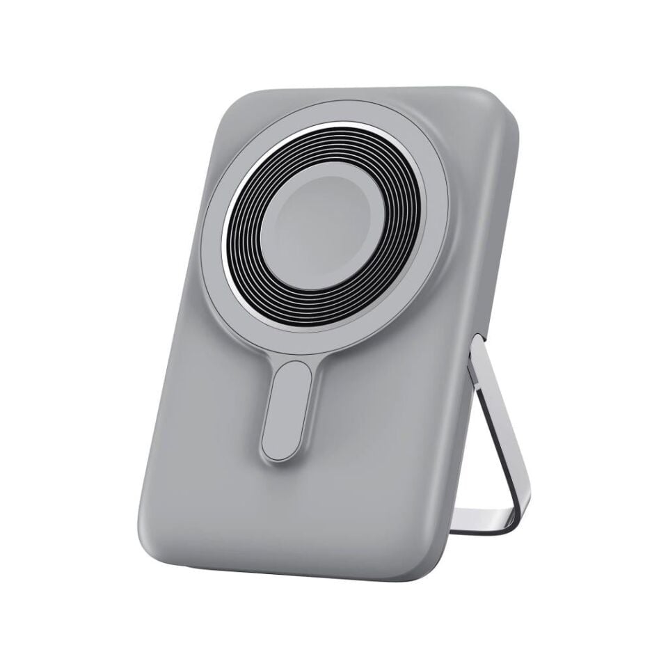 Wiwu Elite 10000mAh Led Ekranlı Magsafe Powerbank - Grey