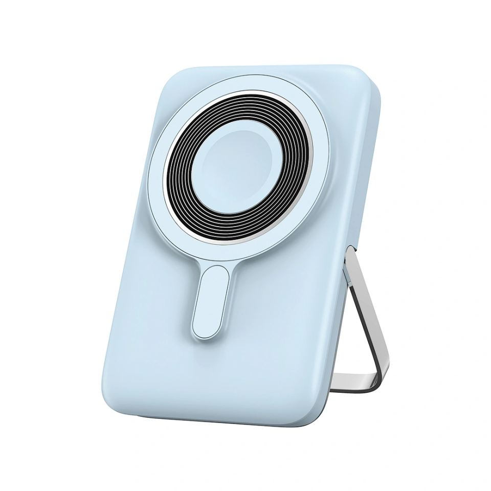 Wiwu Elite 10000mAh Led Ekranlı Magsafe Powerbank - Blue