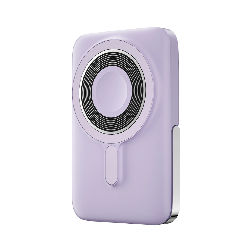 Wiwu Elite 10000mAh Led Ekranlı Magsafe Powerbank - Purple