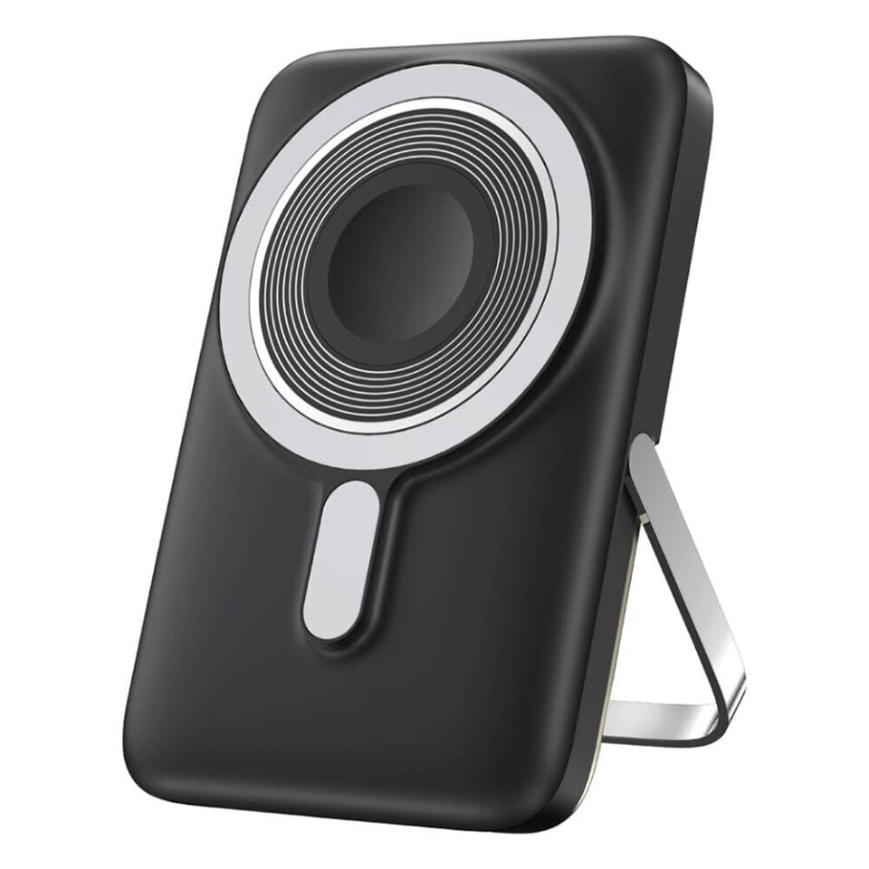 Wiwu Elite 10000mAh Led Ekranlı Magsafe Powerbank - Black