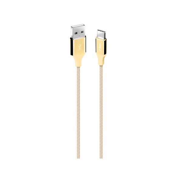 Ttec AlumiCable 1.2 m Altın USB to Type-C Şarj Kablosu - 2DK18A
