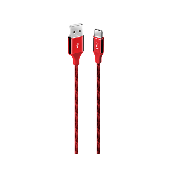 Ttec AlumiCable 1.2 m Kırmızı USB to Type-C Şarj Kablosu - 2DK18K