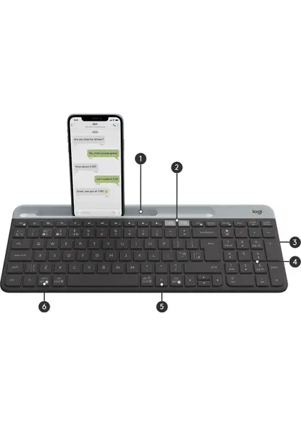Logitech K580 Bluetooth Klavye - Siyah