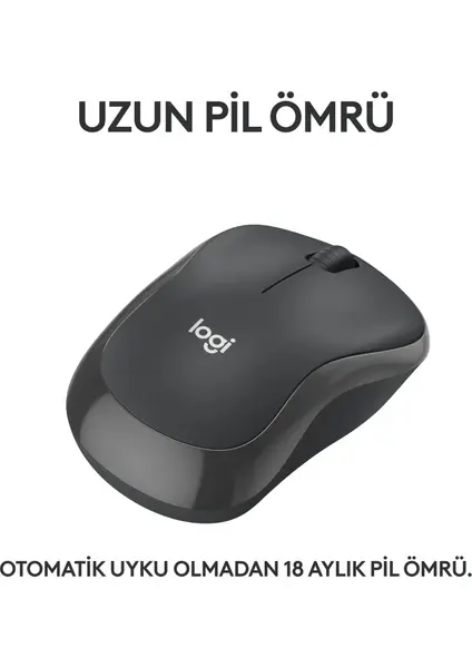 Logitech M240 Silent Bluetooth Mouse - Siyah