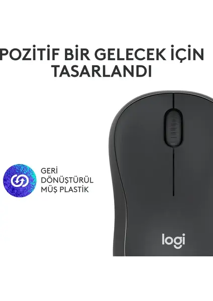 Logitech M240 Silent Bluetooth Mouse - Siyah
