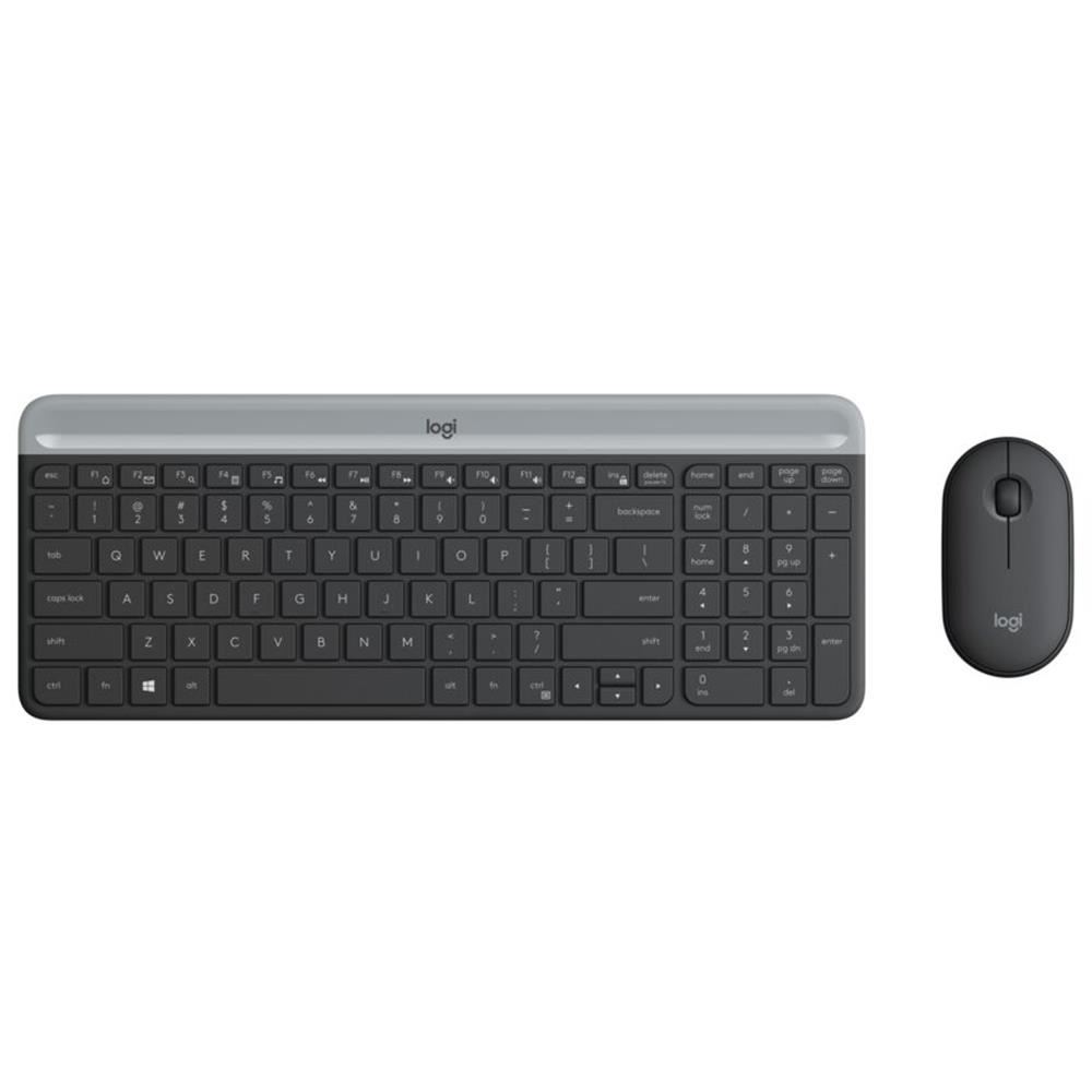 Logitech MK470 Kablosuz Klavye Mouse Seti - Siyah