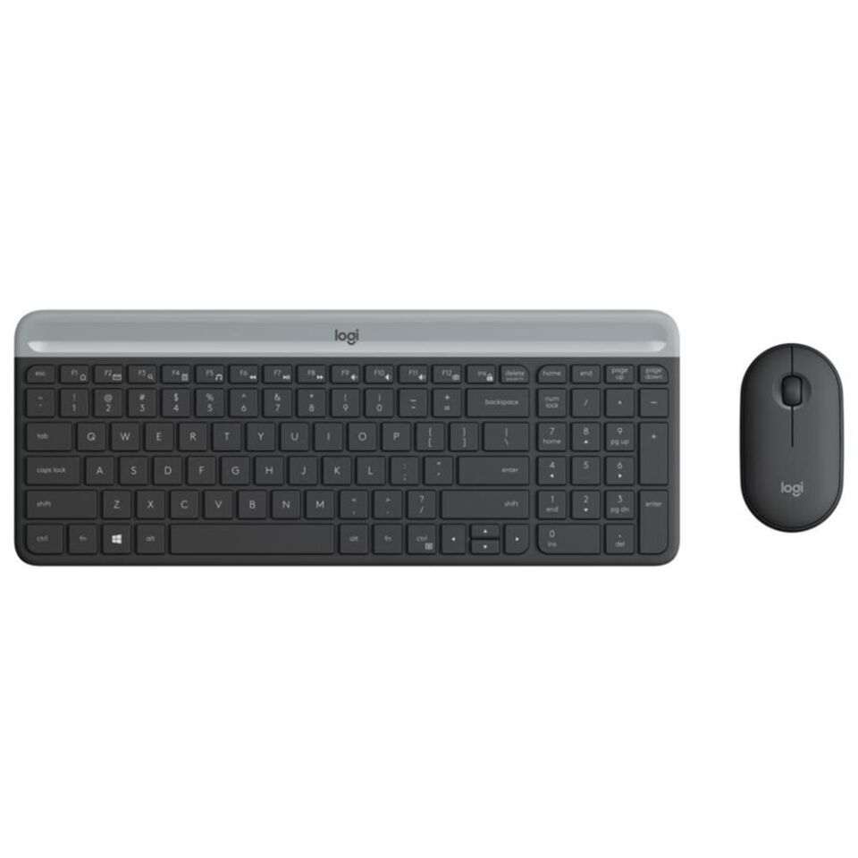 Logitech MK470 Kablosuz Klavye Mouse Seti - Siyah