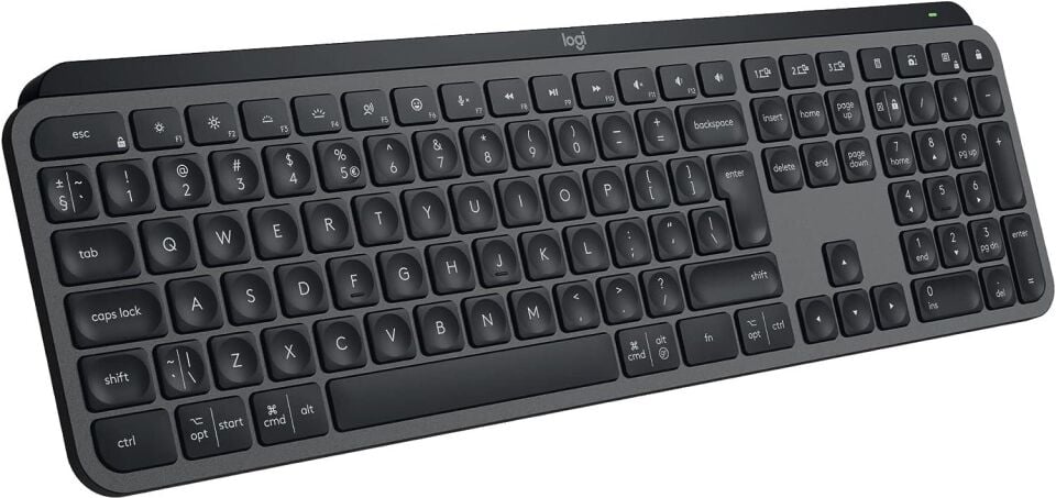 Logitech MX Keys S  Q Kablosuz Klavye - Siyah